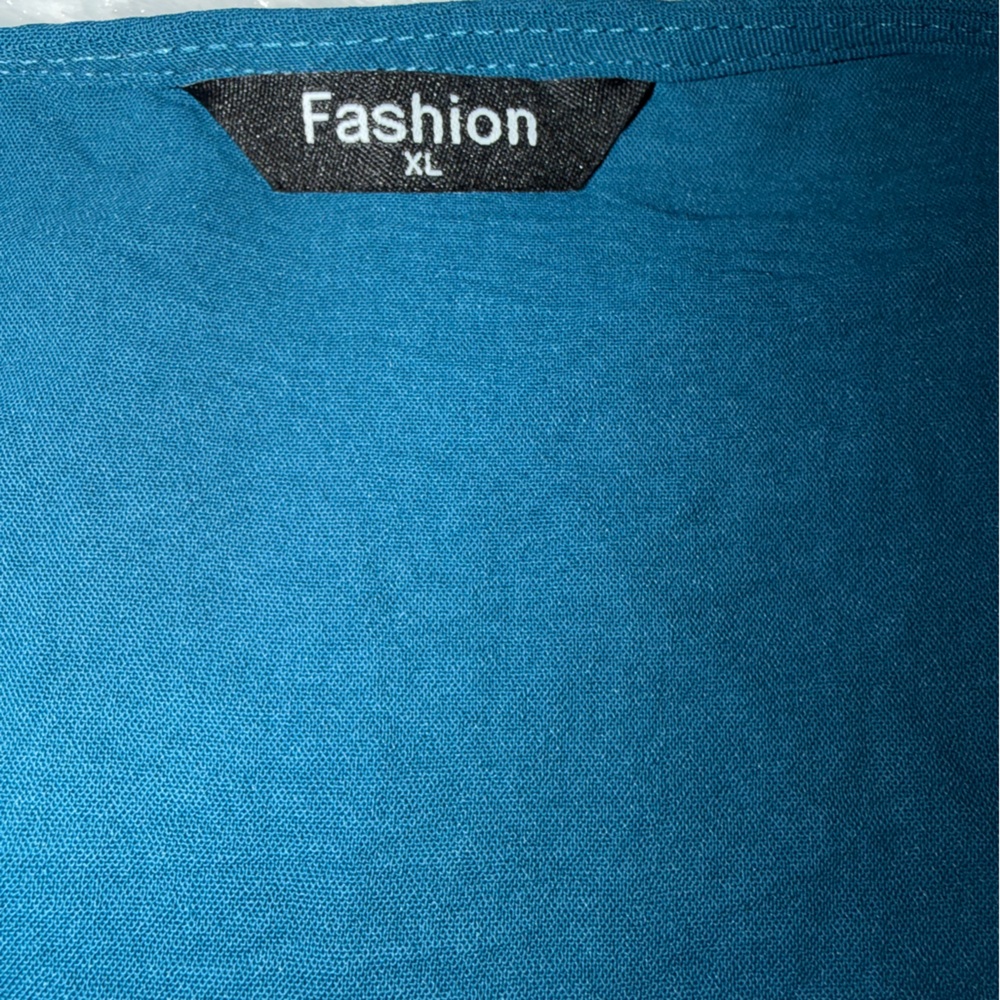 Teal Wide-Leg Jumpsuit - Picture 9 of 13